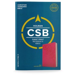 CSB Giant Print Reference Bible Pink (Red Letter Edition) Premium Imitation Leather