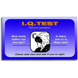 IQ Test Perception GOSPEL TRACTS (pack of 100)