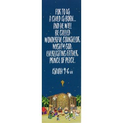 For To Us A Child is Born bookmark - Front image (10 in a pack!)