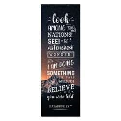 Look Among the Nations bookmark Hab 1:5 (10 Pack)