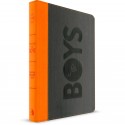 Boys Study Bible (CSB) Charcoal Orange Leather Touch