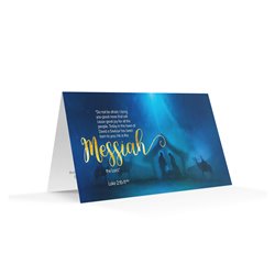 Christmas Card - Messiah (Luke 2:10-11) - 10 Pack with envelopes