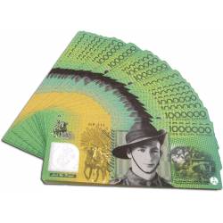 Aussie Million Dollar Note GOSPEL TRACTS (pack of 100)