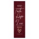 Bookmark Red Faith Hope Love (10 pack)