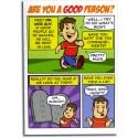 Are You a Good Person? COMIC GOSPEL TRACTS (pack of 100) compact edition
