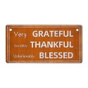Grateful, Thankful, Blessed WOODEN PLAQUE