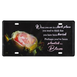Planted to Bloom METAL PLAQUE